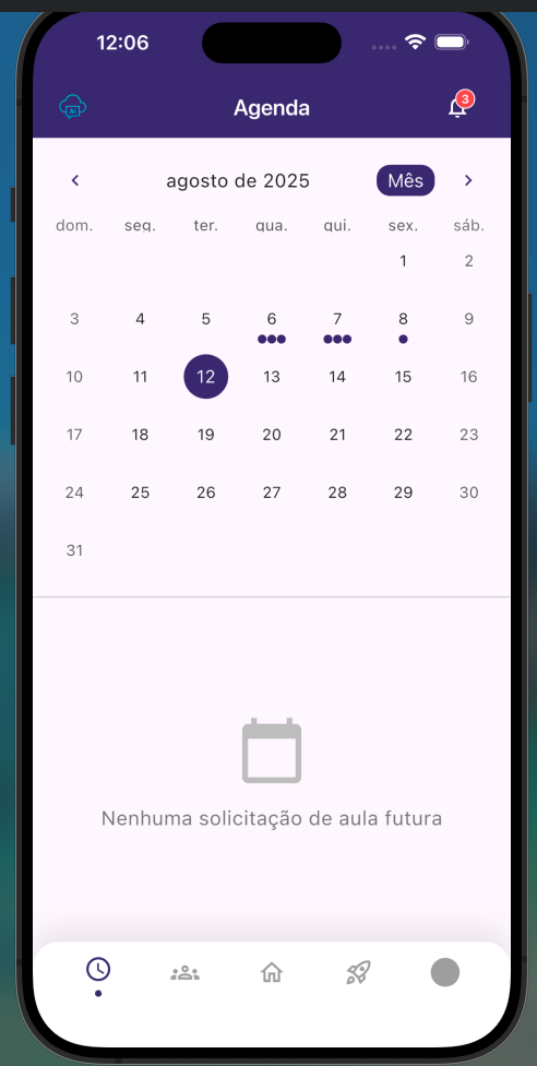 App do Aluno - Tela 2